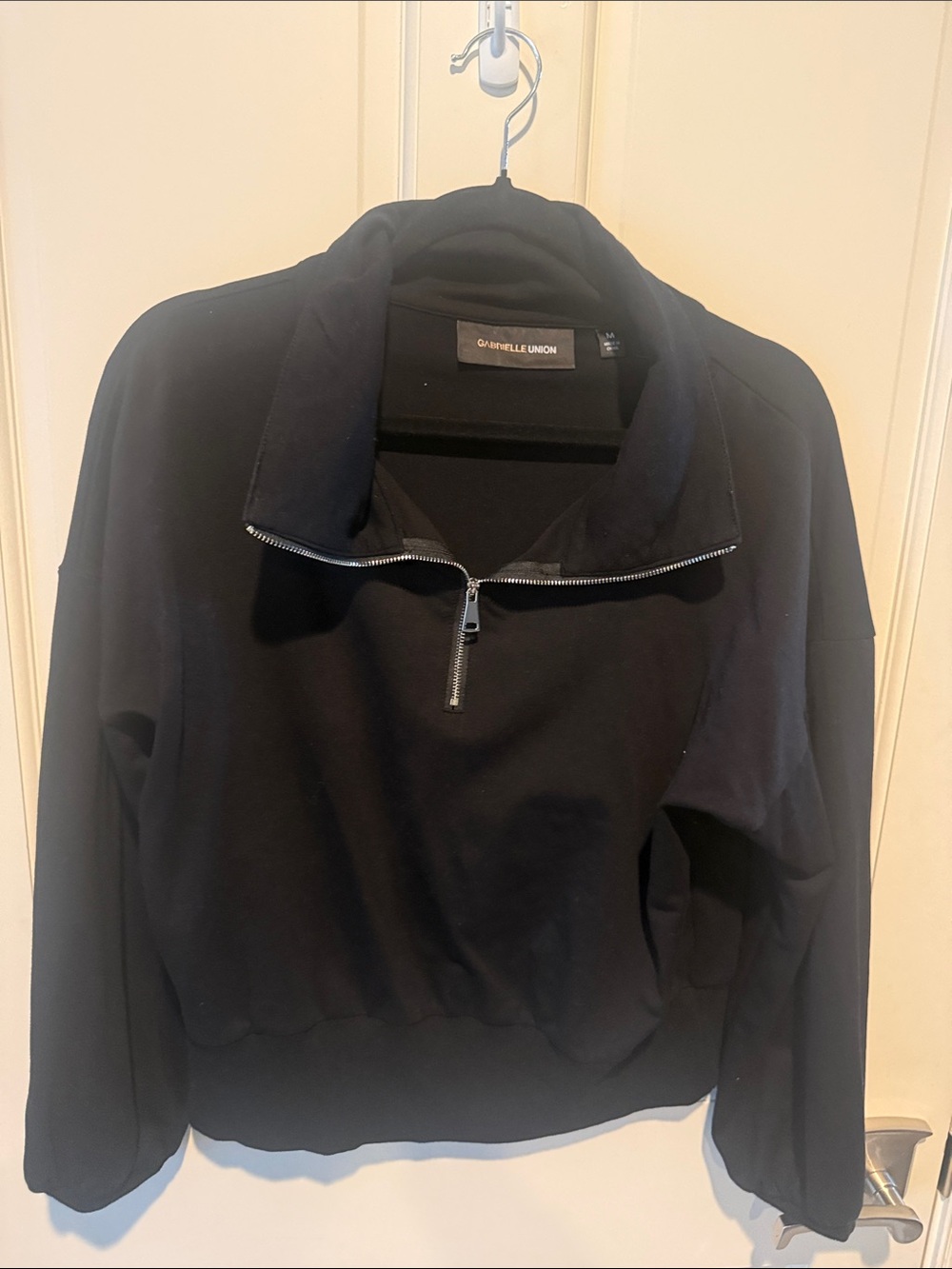 Gabrielle Union Black Half-Zip Jacket